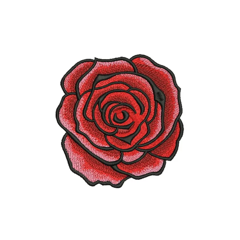 Red grand rose 2 embroidery design showcasing a vibrant floral motif for stitching on various fabrics.