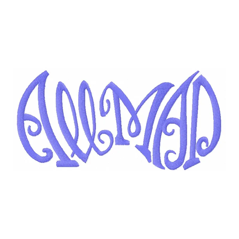 All Mad embroidery design inspired by Alice in Wonderland featuring whimsical characters and motifs.