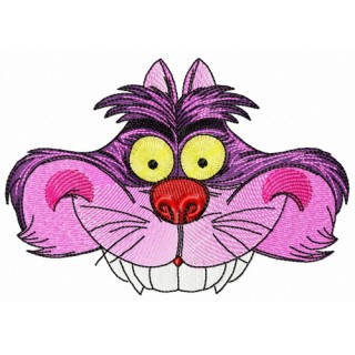 Cheshire cat hat embroidery design - Embroidery Design
