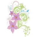 Preview of the Magic Bouquet embroidery design featuring vibrant floral motifs for creative stitching projects.