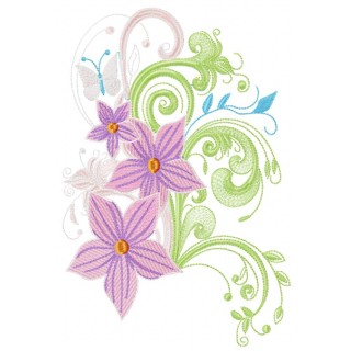 Magic bouquet embroidery design - Embroidery Design