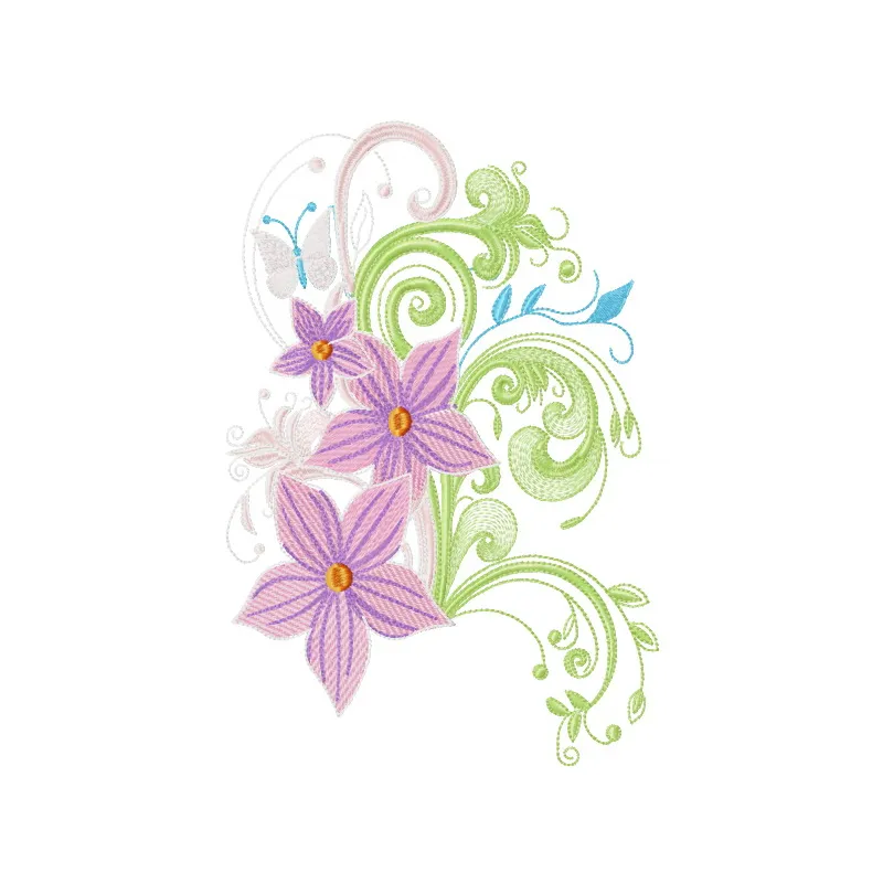 Preview of the Magic Bouquet embroidery design featuring vibrant floral motifs for creative stitching projects.