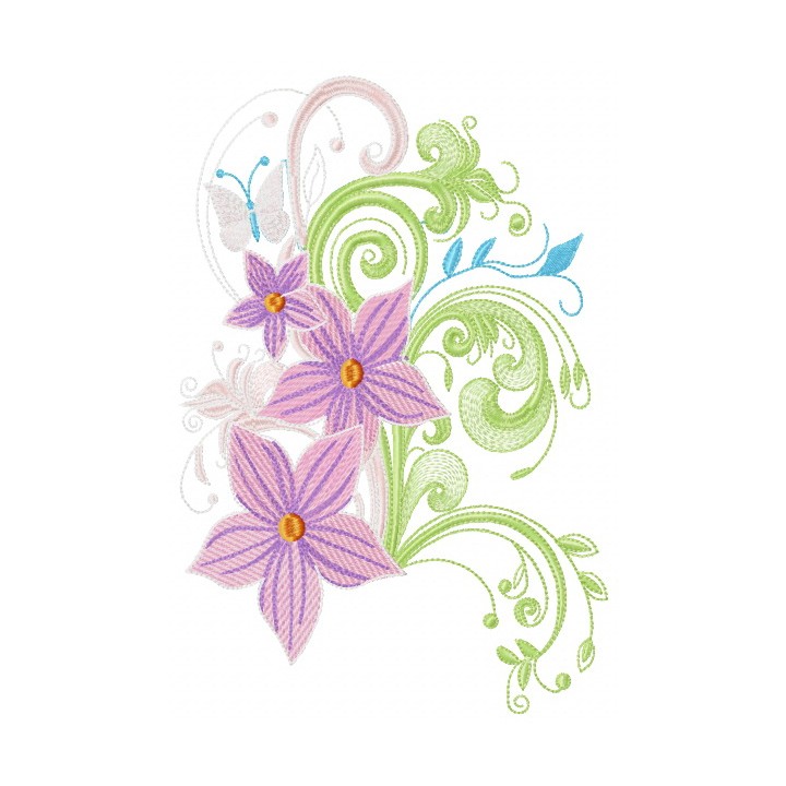 Magic bouquet embroidery design - Embroidery Design