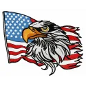 American Eagle 8 embroidery design featuring a majestic eagle, perfect for Independence Day projects.