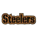 Pittsburgh Steelers wordmark logo embroidery design preview showcasing stitching patterns for sports enthusiasts.