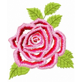 Gorgeous rose flower embroidery design - Embroidery Design