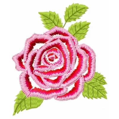 Detailed preview of a gorgeous rose flower embroidery design, showcasing intricate stitching patterns for floral projects.