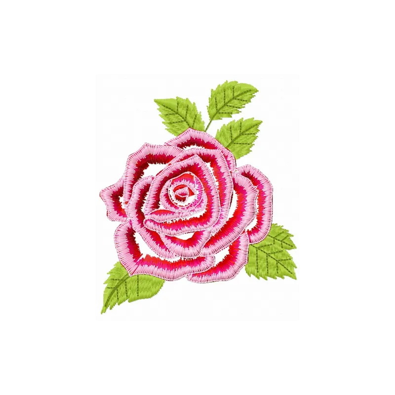 Detailed preview of a gorgeous rose flower embroidery design, showcasing intricate stitching patterns for floral projects.