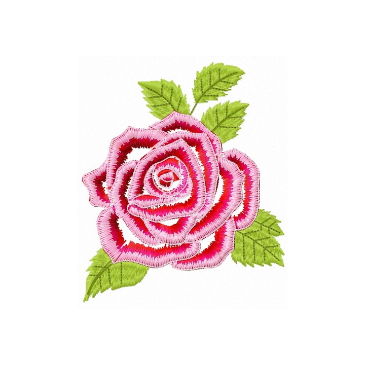 Gorgeous rose flower embroidery design - Embroidery Design