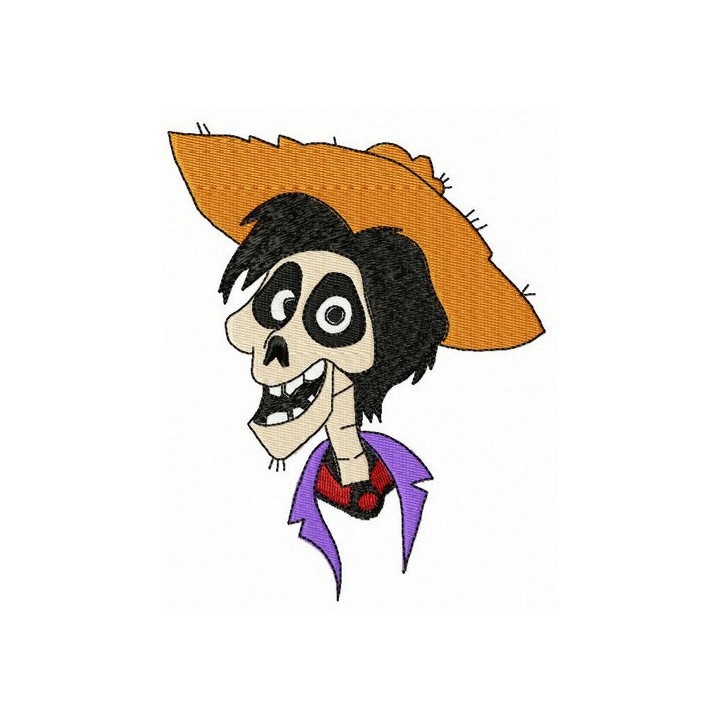 Hector from Coco embroidery design - Embroidery Design
