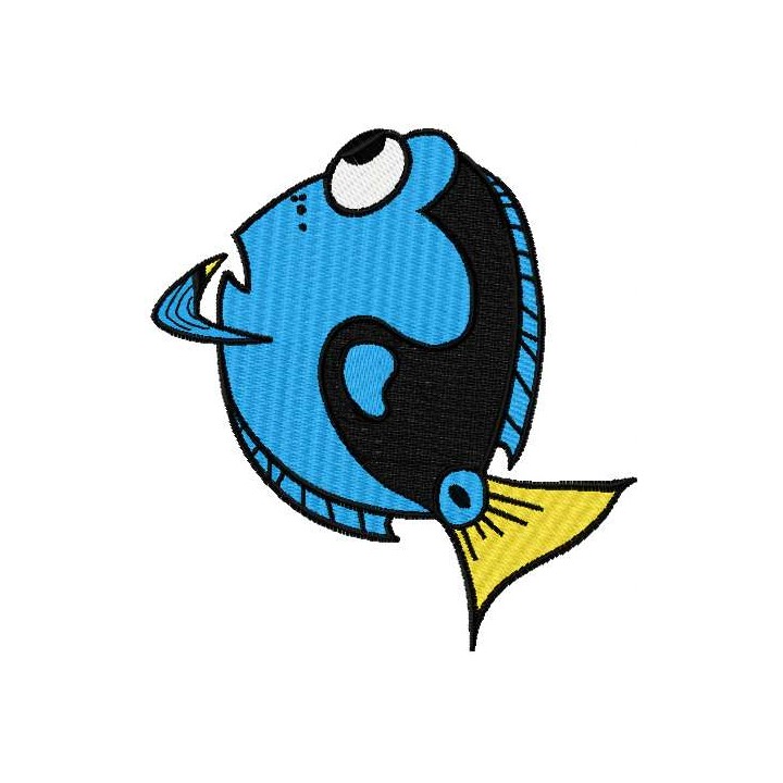 Thinking Dory embroidery design - Embroidery Design