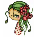 Preview of 'I really believe in magic' embroidery design, showcasing whimsical stitching patterns for girls and women.