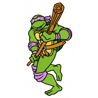 Donatello attacks embroidery design - Embroidery Design