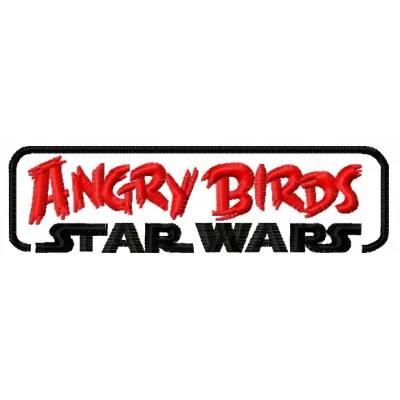 Bird Star Wars logo embroidery design preview showcasing intricate stitching patterns for creative projects.