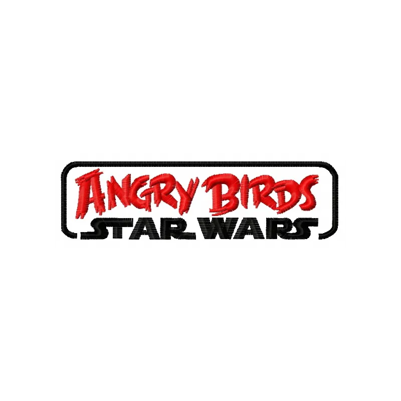 Bird Star Wars logo embroidery design preview showcasing intricate stitching patterns for creative projects.