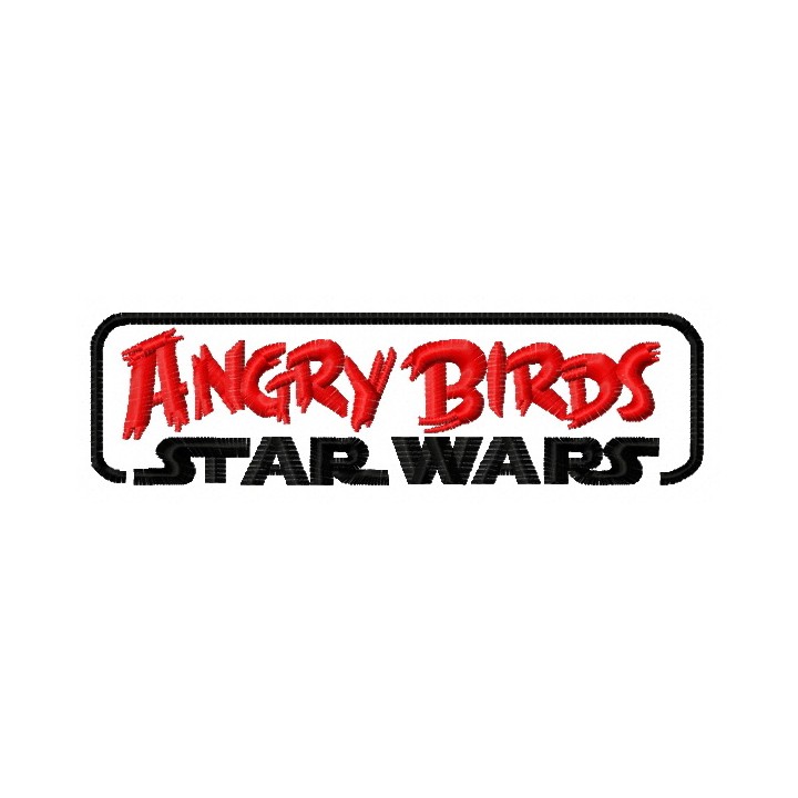 Bird Star Wars logo embroidery design - Embroidery Design