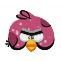 Preview of the Angry Bird Red embroidery design suitable for various stitching projects.