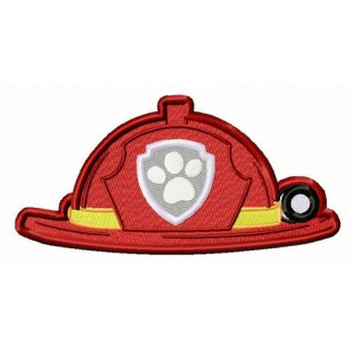 Fireman's helmet embroidery design - Embroidery Design