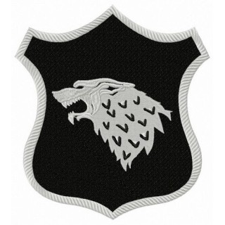 Stark shield from Game of Thrones embroidery design - Embroidery Design