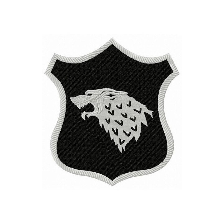 Stark shield from Game of Thrones embroidery design - Embroidery Design