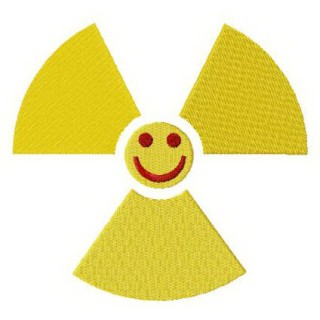 Chernobyl smile logo embroidery design - Embroidery Design