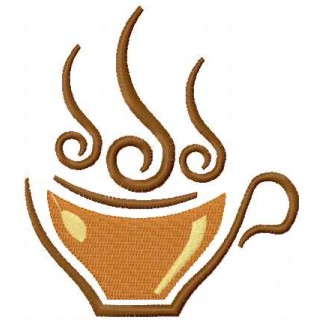 Coffee symbol 13 embroidery design - Embroidery Design
