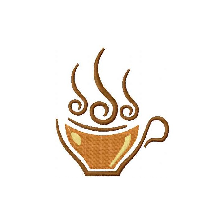 Coffee symbol 13 embroidery design - Embroidery Design