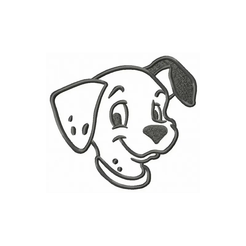 Happy Patch embroidery design featuring playful 101 Dalmatians, perfect for adding charm to t-shirts and tote bags.