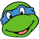 Leonardo 2 embroidery design featuring a vibrant Teenage Mutant Ninja Turtles motif for creative stitching projects.