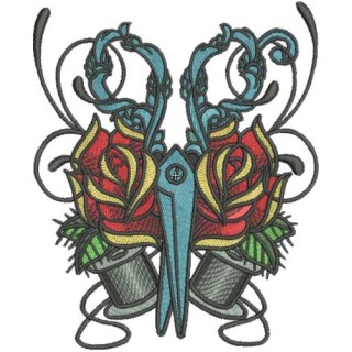 Vintage needlework kit 2 embroidery design - Embroidery Design