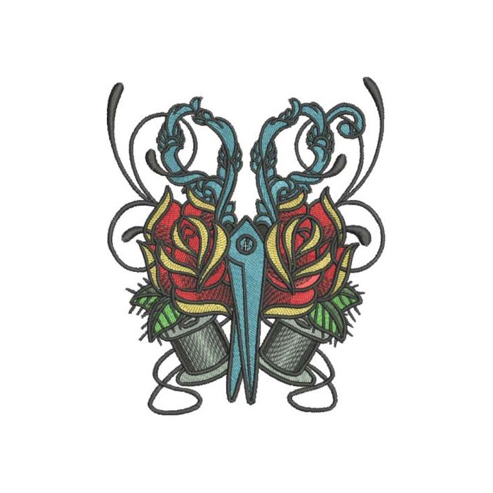 Vintage needlework kit 2 embroidery design - Embroidery Design