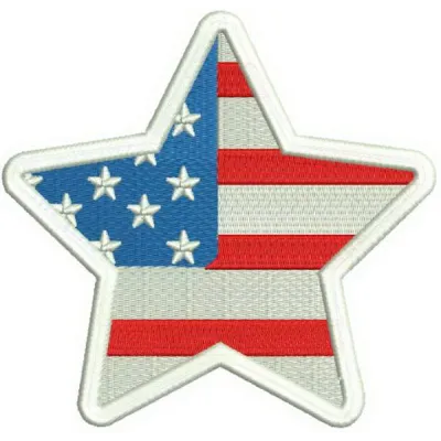 Independence Day 3 embroidery design featuring festive stars and stripes, ideal for patriotic projects.