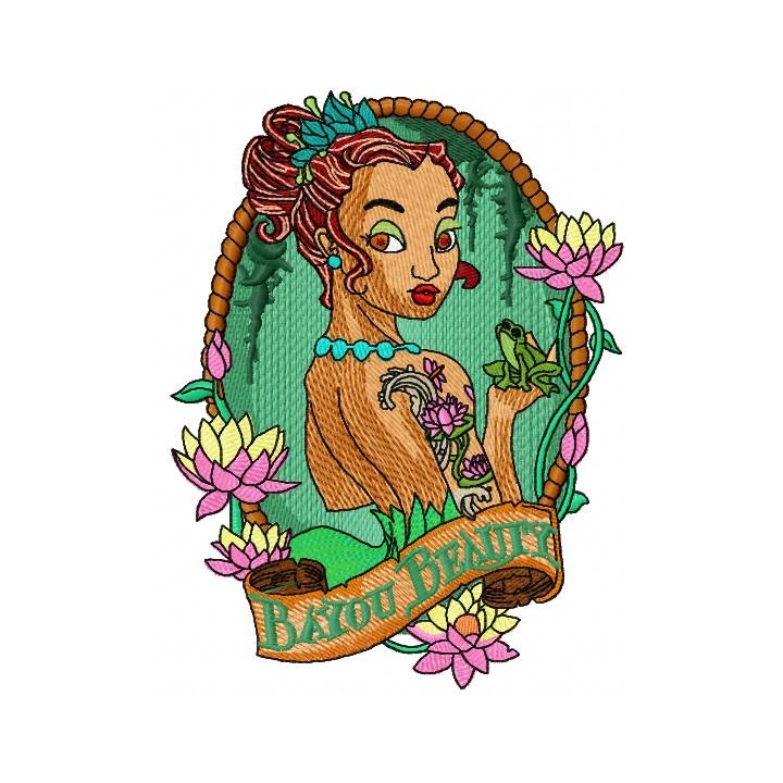 Bayou Beauty embroidery design - Embroidery Design