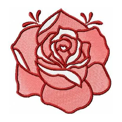 Preview of the Red Rose 12 embroidery design, showcasing intricate floral stitching patterns for creative projects.