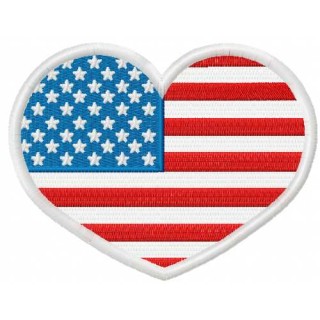 American heart 5 embroidery design - Embroidery Design