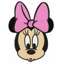 Preview of Disney baby Minnie embroidery design featuring cheerful Minnie Mouse motifs for cute baby outfits.