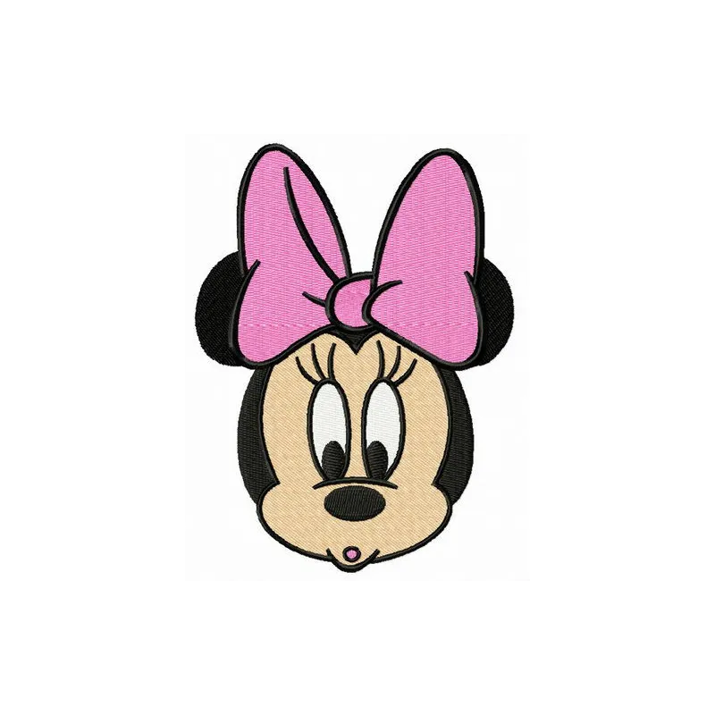 Preview of Disney baby Minnie embroidery design featuring cheerful Minnie Mouse motifs for cute baby outfits.