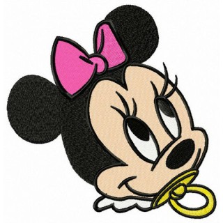 Baby Minnie embroidery design - Embroidery Design