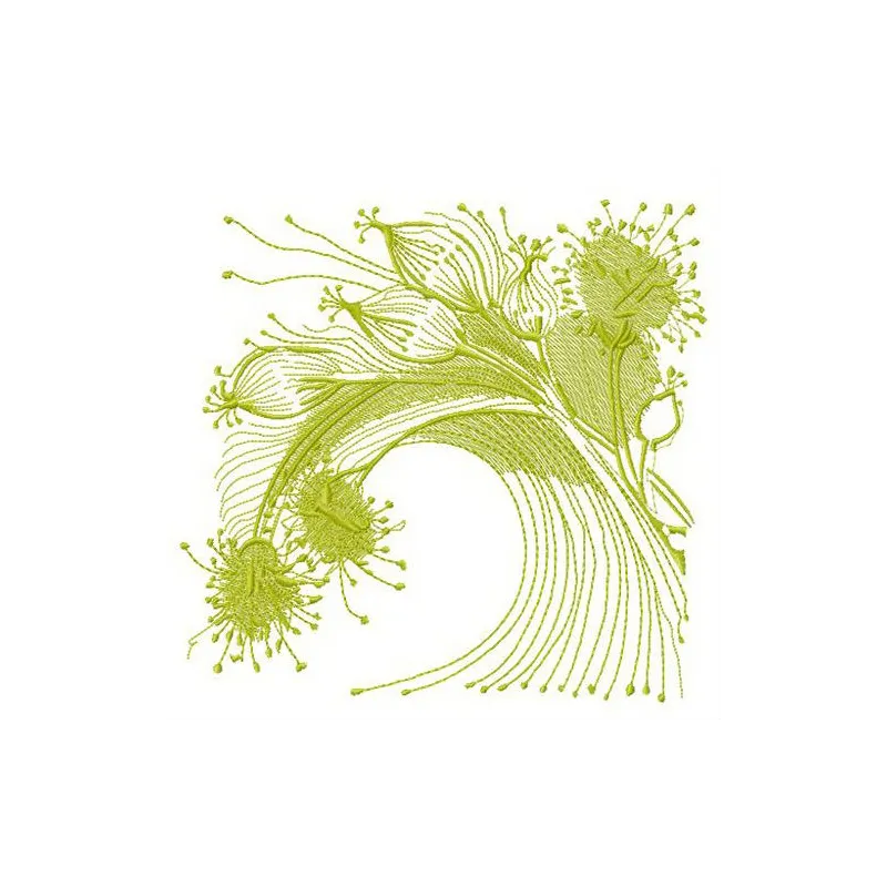 Fluffy field flowers embroidery design showcasing vibrant floral motifs for creative stitching projects.