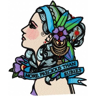 More precious than rubies embroidery design - Embroidery Design