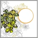 Floral invitation embroidery design showcasing intricate flower motifs ideal for personal projects and gifts.