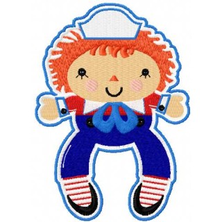 Boy doll embroidery design - Embroidery Design