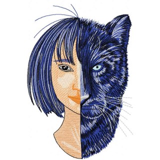Mowgli and Bagheera embroidery design - Embroidery Design