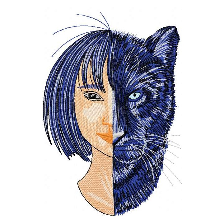 Mowgli and Bagheera embroidery design - Embroidery Design