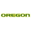 Oregon Ducks wordmark embroidery design for college sports, showcasing vibrant stitching patterns.