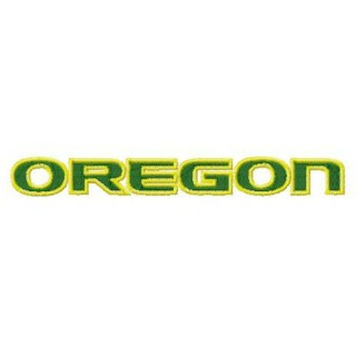 Oregon Ducks wordmark embroidery design - Embroidery Design