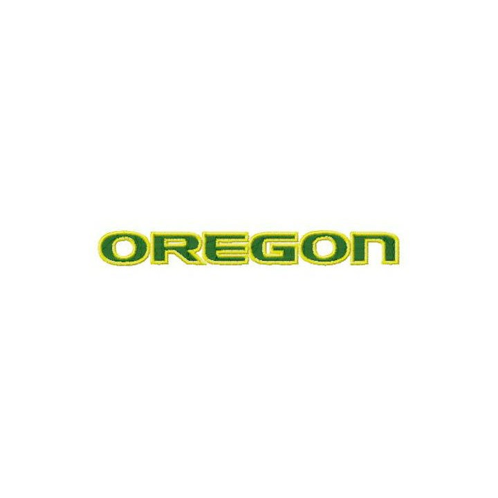 Oregon Ducks wordmark embroidery design - Embroidery Design