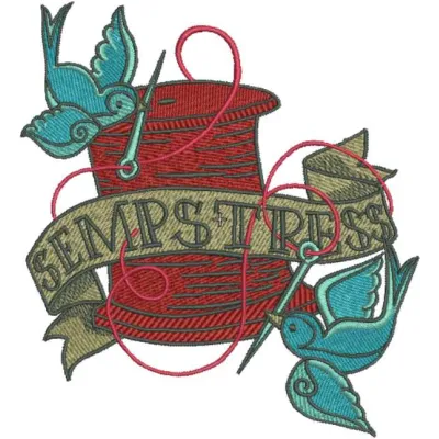 Sempstress embroidery design preview showcasing intricate stitching patterns for creative crafts.