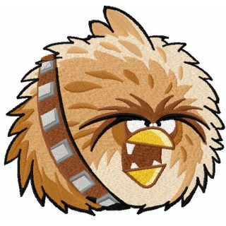 Angry bird with weapon embroidery design - Embroidery Design