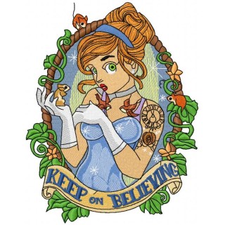 Keep on believing embroidery design - Embroidery Design